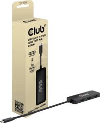 club3D USB-C adapter [1x złącze męskie USB-C - 3x złącze żeńskie HDMI] CSV-1554 0.17 m
