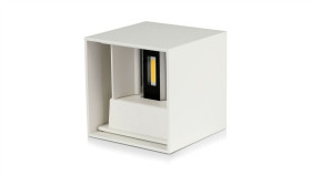 Oprawa Elewacyjna Led 11W 1360Lm 3000K Ip65 Kwadrat Biały 218527