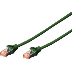 Digitus DK-1644-100/G Network cable CAT 6 S/FTP 10m Green Halogen-free