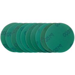 Draper 08111 Wet &amp; Dry Sanding Discs - Hook and Loop 75mm 1500 Grit 10 Pcs