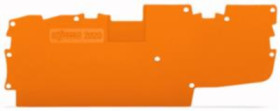 End/Intermediate plate, 1 mm, orange for terminal block, 2020-1492