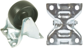 Koło samonastawne średnica kabla 100mm Płyta Tente 150kg wysokość całkowita 128mm