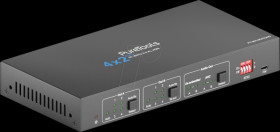 PT-MA-HD42UHD 4K HDMI matrix 4x2, HDR digital, downscaler, audio de-embedding