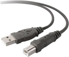 kabel USB 2.0 Belkin F3U133R1.8M, [1x złącze męskie USB-A 2.0 - 1x złącze męskie USB-B 2.0], 1.80 m, czarny