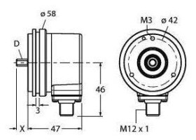 Enkoder obrotowy inkrementalny Turck 1545213