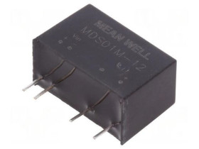 Przetwornica DC/DC 1W 10, 8-13, 2VDC 12VDC Iwyj 84mA MDS01M-12