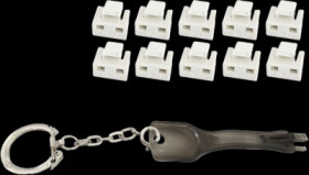 Blocker kit, white, for RJ45 socket, BS08-01036