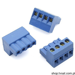 120-A-111-04-B Plug-in Screw Connector 4Pin Blue PLUG WECO 800