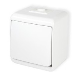 JUNIOR biały Łącznik pojedynczy IP54 WHE-1 KARLIK