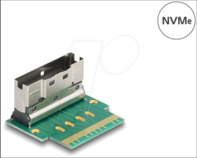 64179 Adapter Slim SAS SFF-8654 8i connector &gt; socket 90° angled