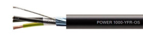 Przewód zasilający POWER 1000-YFR-OS 4x1 ekranowany uniepalniony czarny 0,6/1kV 18191177 /bębnowy/