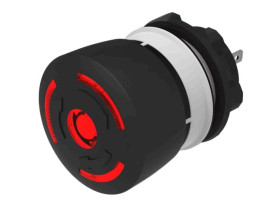Stop switch, Ø 22.3 mm, Ø 32 mm, mushroo