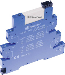 Finder 93.62.7.024 Gniazdo przekaźnika pałąk, dioda LED, EMC obwodu tłumiącego Pasuje do przekaźników serii: Finder seri