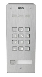 Panel domofonowy COMO-PRO, 1 przycisk, zamek szyfrowy, czytnik breloków, natynkowy, stal nierdzewna COMO-PRO-CODE-A1 NT