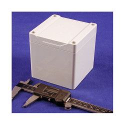 Hammond 1555EEGY Watertight ABS Enclosure, Styled Lid 90 x 90 x 90 Grey