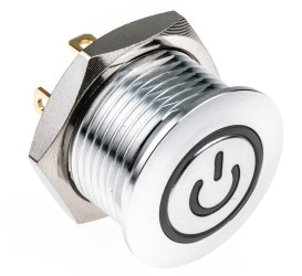 Nasadka przełącznika Chwilowy SPST średnica wycięcia 16mm, montaż panelowy RS PRO