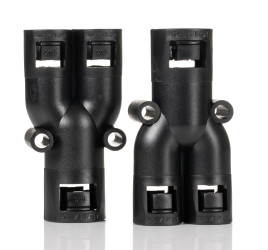 Łącznik do kanałów kablowych Adaptaflex 16mm Element Y Nylon 66 IP66 Czarny