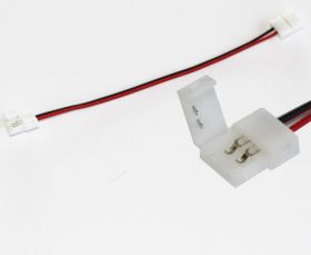 Konektor do taśm LED 3528 8mm z przewodem - łącznik