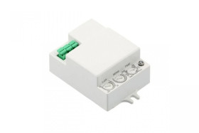 Czujnik mikrofalowy ruchu SRC812 MINI2,max.500W,AC220-240V,50/60Hz,360,1-8m,IP20,współpracuje z LED