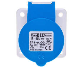 Gniazdo tablicowe 16A 3P 230V 6h IP44 proste 1311