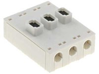 SZZAVX03 Szybkozłączka 3 tory, 6 zacisków, 26-18AWG, 8A, 250V
