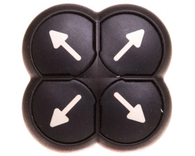 Napęd przycisku 4-ro pozycyjny czarny /strzałki/ z samopowrotem M22S-DI4-S-X7 286339