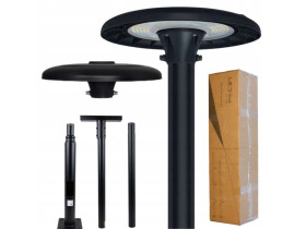 Zestaw oświetleniowy 4m - Oprawa PARKLITE 80-100-120W 3000K-4000K-6500K CCT czarna słup składany regulacja wysokości 1633335