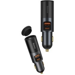 OUTLET_1: ŁADOWARKA SAMOCHODOWA Baseus Share Together 120W 3A 1x USB-A 1x USB-C PD 30W QC 4.0