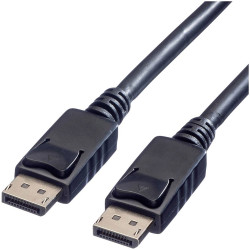Value 11.99.5767 DisplayPort Cable DisplayPort plugs Black 1.50 m Shielded