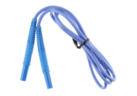 Przewód pomiarowy 1,2m niebieski /wtyki bananowe/ WAPRZ1X2BUBB