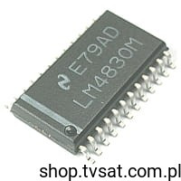 LM4830M 1.4W Dual Audio Amplifier SMD-SO24L NSC BULK