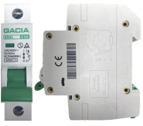 Bezpiecznik Nadmiarowo Prądowy Wyłącznik Nadprądowy 6kA C 16A 1P Eska Gacia