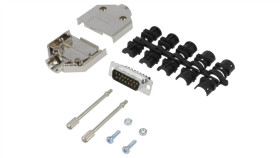 Dtpkm-15Mssc D-Sub Męskie Proste Zacisk Śrubowy Na Przewód Pin 15