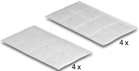 19097 hook-and-loop squares, self-adhesive, 64 pieces, white