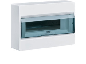 Rozdzielnica natynkowa 12 modułowa 1x12M drzwi transparentne IP40 COSMOS VD112TP HAGER