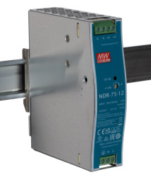Zasilacz szyny DIN U wy 12V dc I wy 6.3A U we 90 → 264V ac MEAN WELL 75W impulsowy