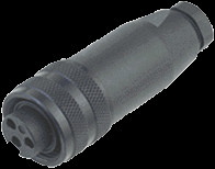 Jack, 7/8&quot;, 5 pole, screw connection, screw locking, straight, 194167