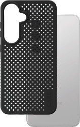 PanzerGlass CARE Feature Heat Beat Futerał backcase Samsung Galaxy S25 czarny Ładowarka indukcyjna, Odporny na wstrząsy