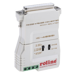 Konwerter interfejsu złącze A Złącze typu D-sub 25-stykowe złącze B Blok zacisków Roline