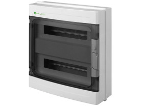 Rozdzielnica hermetyczna natynkowa 36 modułowa 2x18M drzwi transparentne IP55 EP-LUX+ PV RN 1500V DC 1000V AC PE+N 1962-01 ELEKT