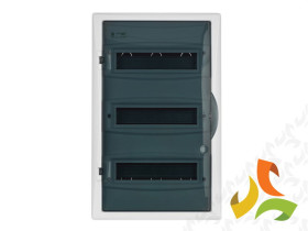 Rozdzielnica podtynkowa 36 modułowa 3x12M drzwi transparentne IP40 ECONOMIC BOX RP N+PE 2516-01 ELEKTRO-PLAST NASIELSK
