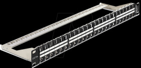 43280 48 cm 19" keystone patch panel 48-port, 1 U