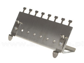 Mocowanie dla 8 gniazd keystone na szynę DIN (TS35)