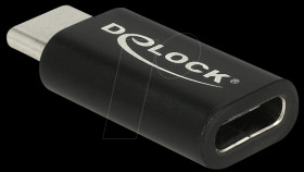 65697 USB Type-C™ male &gt; female port saver black