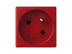 SIMON CONNECT Gniazdo K45 DATA z kluczem z uziemieniem 16A/250V szybkozłączki czerwony KS22/6 KONTAKT SIMON