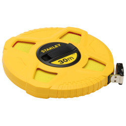 Stanley 0-34-297 Closed Case Fibreglass Tape 30m (Width 12.7mm)