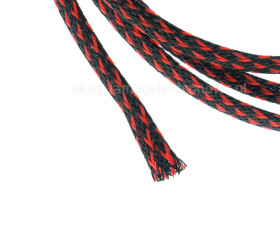 Oplot poliestrowy 6mm czarno-czerwony