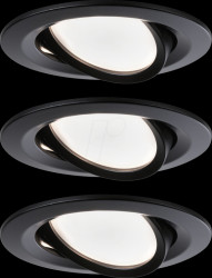 94471 Recessed light Nova Coin, 3x 6,5 W, 460 lm, 2700 K, matt black