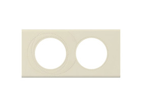 CELIANE Ramka 2 podwójna skóra perła 069432 LEGRAND