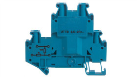 Złączka Szynowa Elementów Kontrolnych 2-Piętrowe 4-Przewodowa 2,5Mm2 Szara...